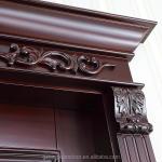 217cm Height Finished Swing Solid Wood Front Doors No Glass