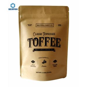 Clear Laminated Zipper Plastic 250ml Stand Up Coffee Pouches