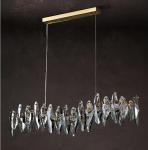 Electroplating Modern Diamond Cut Crystal Chandelier Lights 80*25cm 90*18cm