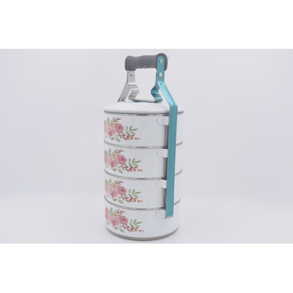 Three Tier Tiffin Lunch Box Lockable Stainless Steel Sandwich Container