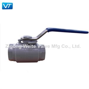 China 1/2 Inch 3000 PSI Forged Steel Floating Ball Valve With Lever factory