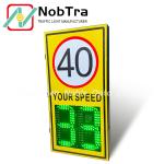 Solar Radar Speed Sign IP54 Weatherproof Lithium Battery Stock Options