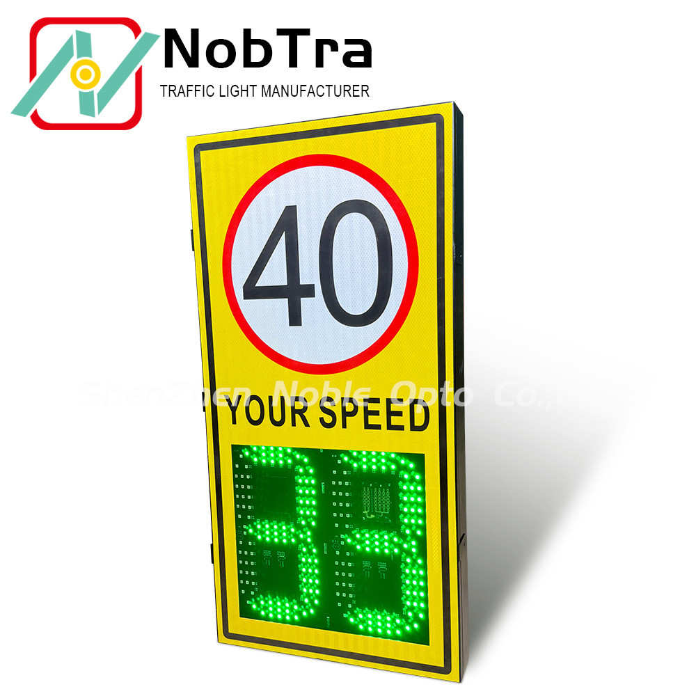 IP54 Weatherproof Solar Powered Radar Speed Signs with Weatherproof Design and LED Display
