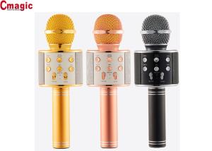 China WS858 Wireless Bluetooth Karaoke Microphone , Bluetooth Stereo Microphone ABS Material factory