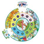 Children Intelligent Paper Game Jigsaw Puzzles Round Printing Panda Juniors