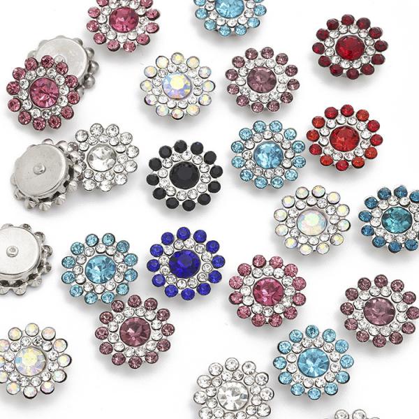 Accessory China Wholesale Rhinestone Pearl Diamond Crystal Metal Button For