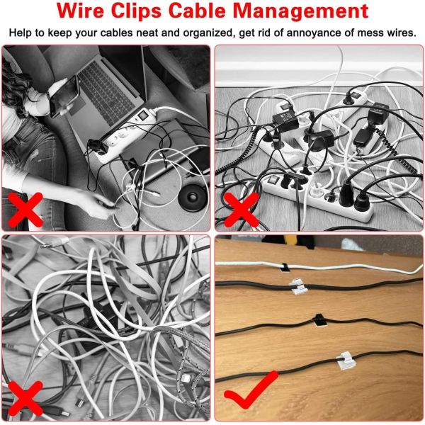 Indoor Cable Wire Clips Strong Stensile Strength Versatile Small