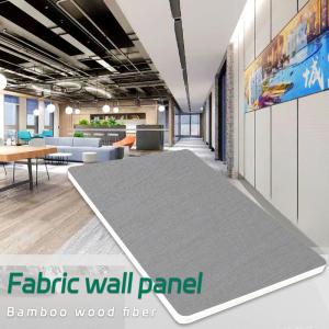 China 8 Mm Modern Luxury Bamboo Fiber Wood Veneer Fabric Textured PVC Panel Walls factory