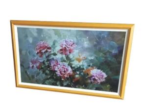 China Wooden Frame 21.5 Inch 22 Inch LED LCD Video Photo Display WIFI 4G Network factory