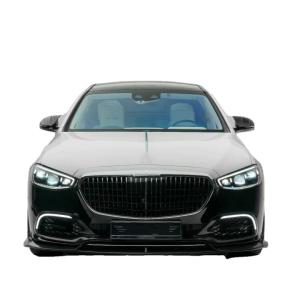 China For Mercedes S-Class W223 Maybach Carbon Fiber Body Kit W223 Maybach Upgraded MSY Style Front Shovel Diffuser Spoiler factory