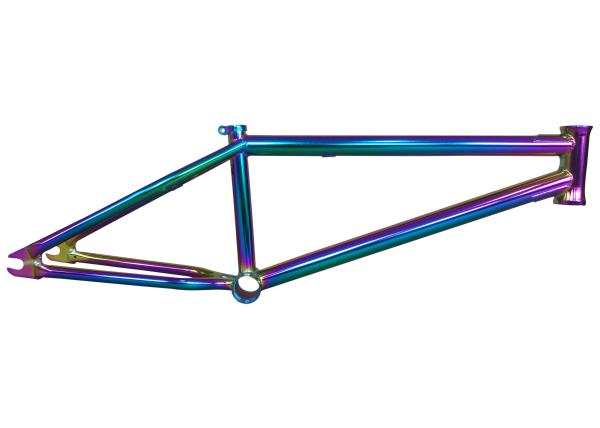 20 Inch BMX Bicycle Rainbow Frame Oil Slick Full crmo Top Tube 20.75"RC 336mm