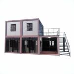 Wind Proof Quick Assembly Light Steel Frame Portable Detached Prefab Container