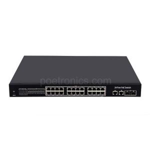 China POE-S224F 24 Port IEEE802.3af 10/100Mbps 15.4W POE Switch (400W Built-in Power) factory