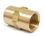 Nipple Coupling 1/4 Inch NPT X 1/4 Inch NPT Brass Tube Fitting