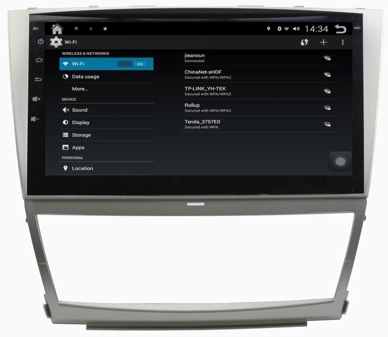 Ouchuangbo car radio stereo gps navigation android 4.4 for Toyota Camry 2006-2011 with bluetooth 3g wifi BUS