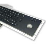 KIOSK IP65/IK07 Stainless Steel Industrial Keyboard With Trackball Waterproof