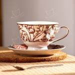 Porcelain Coffee Tea Cup And Saucer Coaster Mug Sustainable Choice For Business