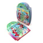 Coloring Book with Stickers for Children, mermaid purse book, Professional