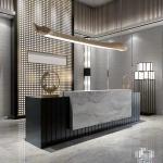 Commercial Hotel Lobby Furniture Upscale Hotel Reception 5 Models Open Front