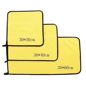 China Super Absorbent Microfiber Towel for Car Drying 30*40 500gs Make Up Remover Cloths factory