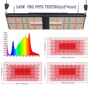China THC CBD 624Umol/s Hydroponic LED Grow Light 240w Quantum Board factory