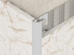Brushed 2.0mm Stainless Steel Tile Trim Strip For Round Custom