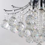 Modern Crystal Semi Flush Ceiling Lights Fixtures Indoor Home Light Fixturs (WH