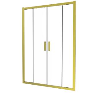 China 304 Stainless Steel, Titanium Brushed Color, Double Sliding Door factory