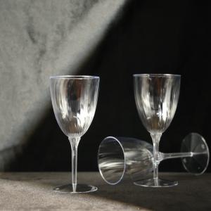 China FDA Certified PS Plastic Cups Goblet with Custom Logo For Champagne And Wine factory