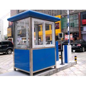 Steel Security Guard Booth 120x150x240cm Customizable Size