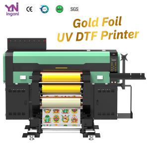 China A1 UV DTF Printer with Gold Foil Golden Supplier Impresora UV DTF I3200 Head 60cm factory