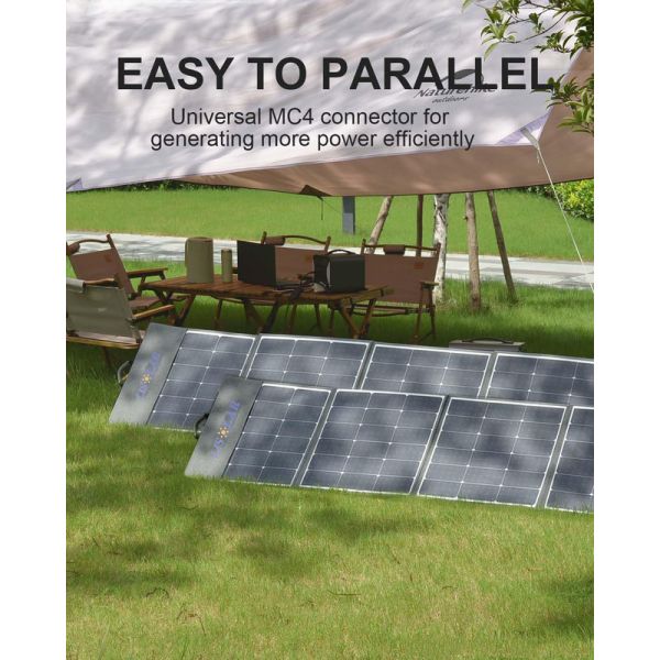 Lightweight Semi Flexible Solar Panel Bendable For Portable Generator Power Stations