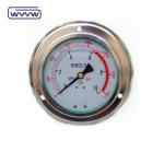 China custom OEM stainless steel hydraulic oil safe gauge pressure gauge,oil