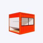 Chinese Style Logo Design 10ft 20ft Foldable Wooden Container Bar for Profession