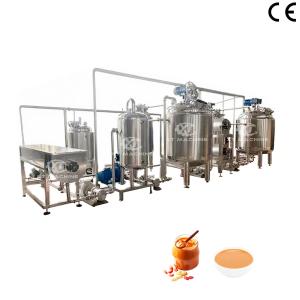 China 2000kg/h High Efficiency Fully Automatic Peanut Butter Production Line Adopts PLC Program Control And Easy Operate factory