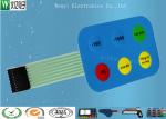12mm Non Tactile Embossing Membrane Switch 7 Pin 2.54 mm Pitch Female Connector