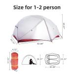 Oxford Cloth Camping Outdoor Tents Two Person Camping Tent Backpacking Tent 2