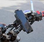 ABS 5V 2.1A Dual Usb Port Motorcycle Phone Holder For Iphone 11