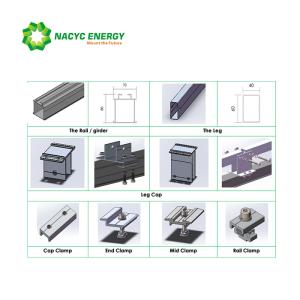 Solar Panel Racking Systems Pre-Assembly Solar Power Ground Mounting Structure