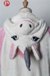 Two Pieces Set Long Sleeve Soft Bathrobe Soft Fleece Women Funny Rainbow Unicorn