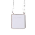 Sublimation Printing Personalized Gift DIY Square Sublimation Blank Necklace For