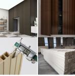 Film Laminated Interior WPC Wall Panel 15mm SGS INTERTEK Certified