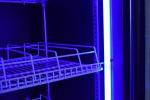 Customized Double Door Frost Free Upright Fridge in Light Color Purple