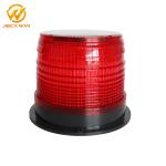 Magnetic Bottom Red Traffic Warning Lights , LED Solar Emergency Warning Light