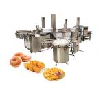 304 Stainless Steel Mesh Belt Automatic Continuous Frying Machine for Food