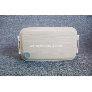 Two Compartment Plastic Bento Boxes With Locked Handle 2layer