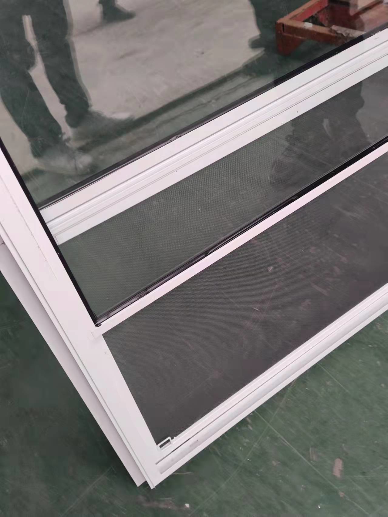 Soundproof Single Sash Top Aluminum Hung Window For Bathroom