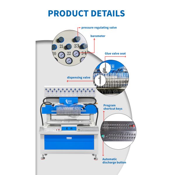 24 Colors Automatic Silicone Keychain Making Machine PVC Coaster Dispensing Machine