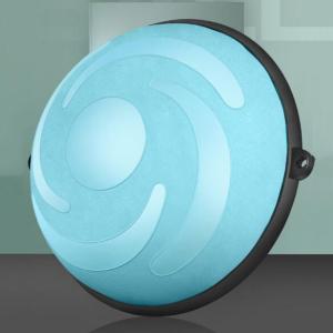 China Sky Blue Half Yoga Ball With Handles , Pilates Half Ball Customized Logo factory