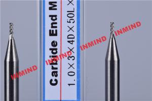 China Carbide / Aluminum End Mill with HRC50 Hardness 45 Degree Helix Angle factory